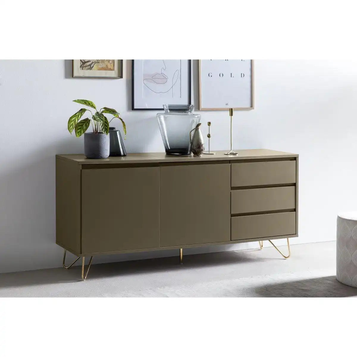 Sideboard mit 2 Türen und 3 Schubladen - HomeDesign Knaus