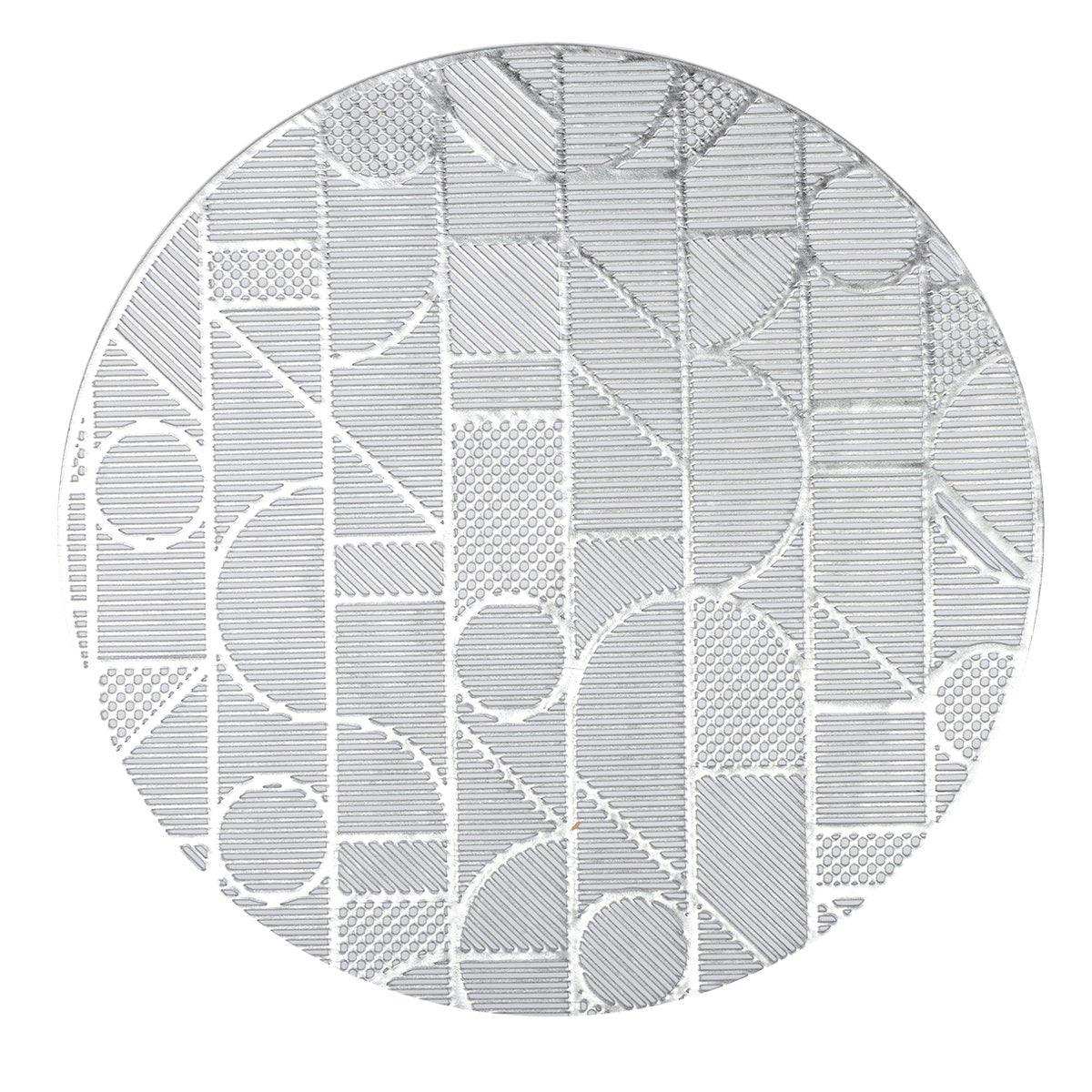 SILBER GEOMETRISCHER PLATTER - HomeDesign Knaus