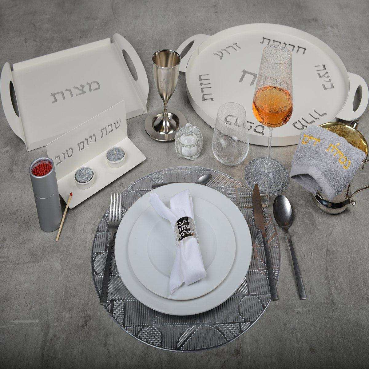 SILBER GEOMETRISCHER PLATTER - HomeDesign Knaus