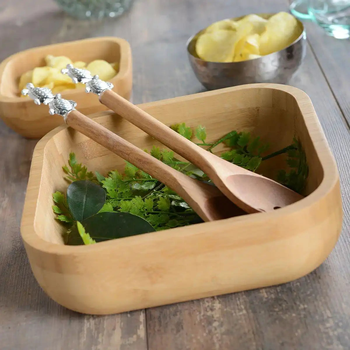 Silberschildkrötensalatabdeckungen - HomeDesign Knaus