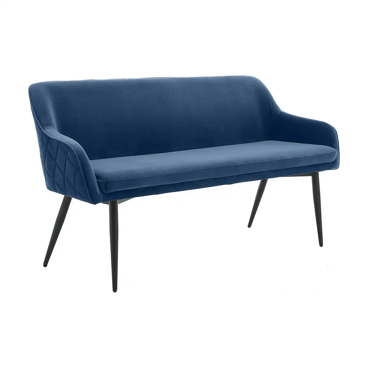 Sitzbank 160 cm Samt Blau - HomeDesign Knaus