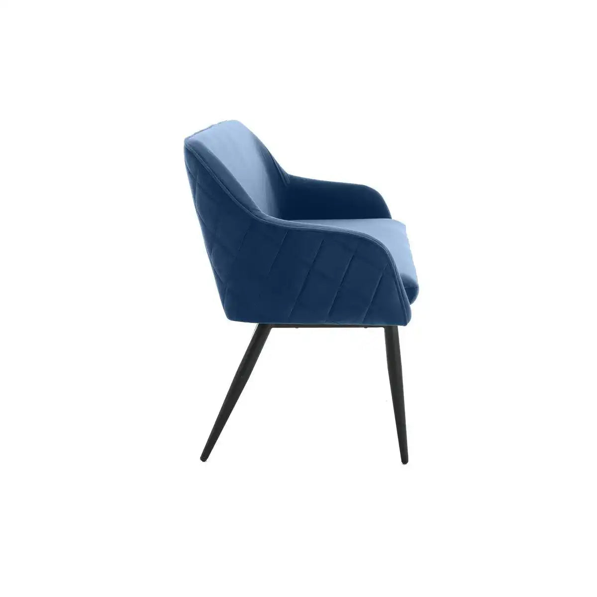 Sitzbank 160 cm Samt Blau - HomeDesign Knaus