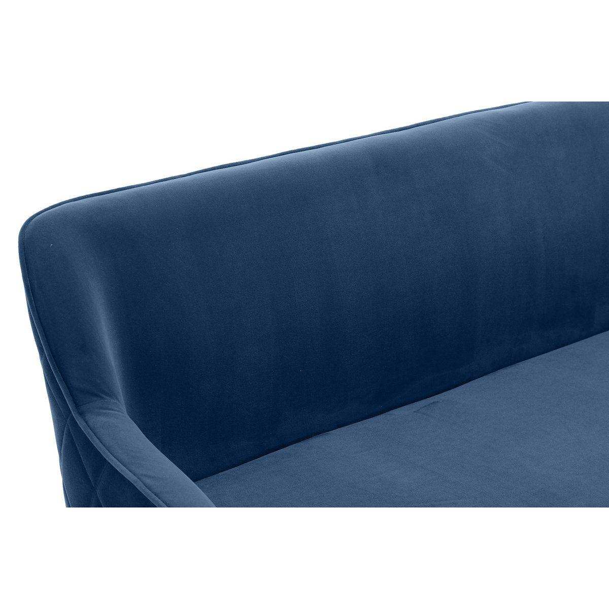 Sitzbank 160 cm Samt Blau - HomeDesign Knaus