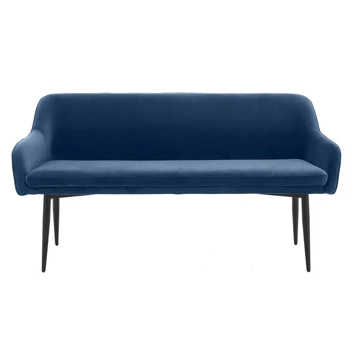 Sitzbank 160 cm Samt Blau - HomeDesign Knaus