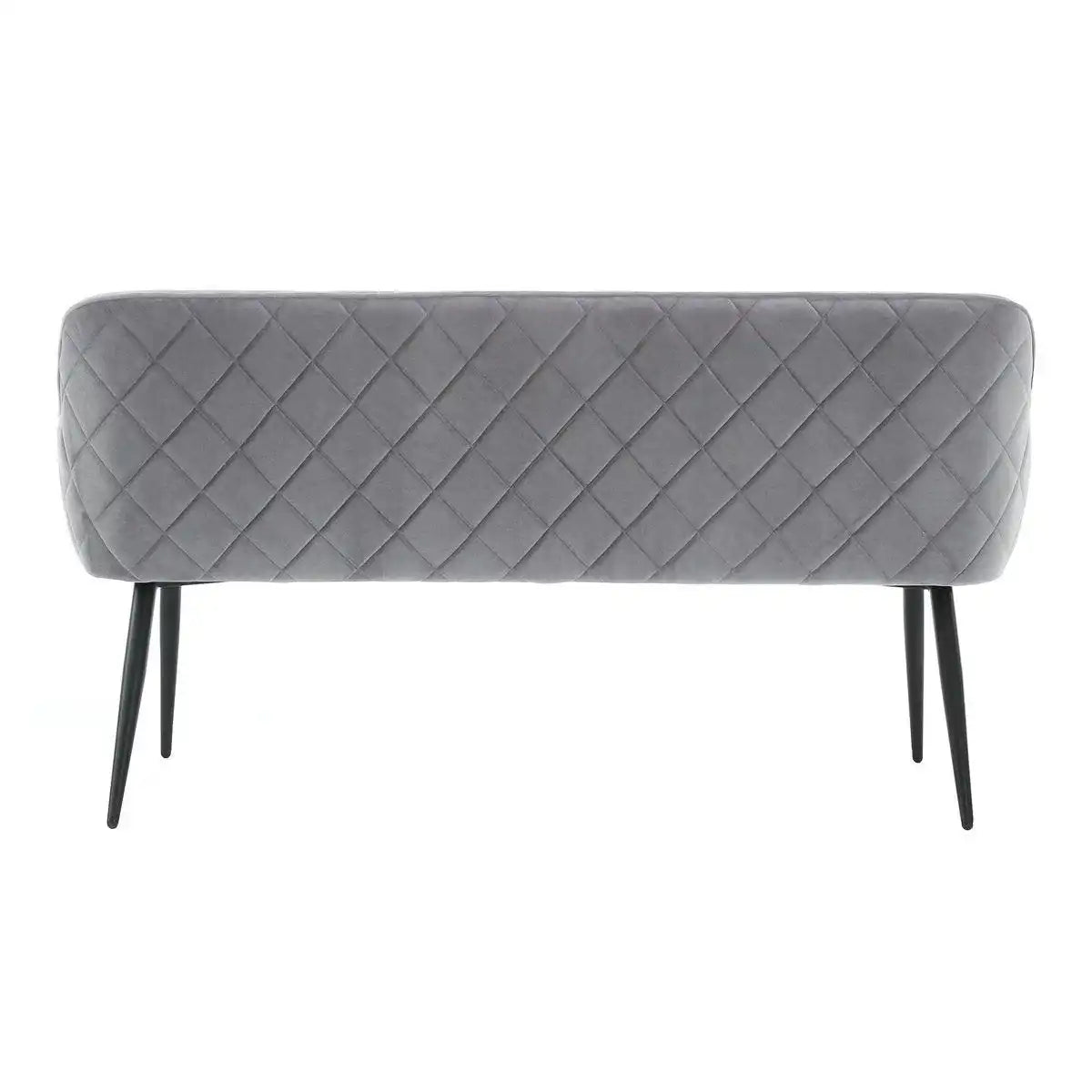 Sitzbank 160 cm Samt Grau - HomeDesign Knaus