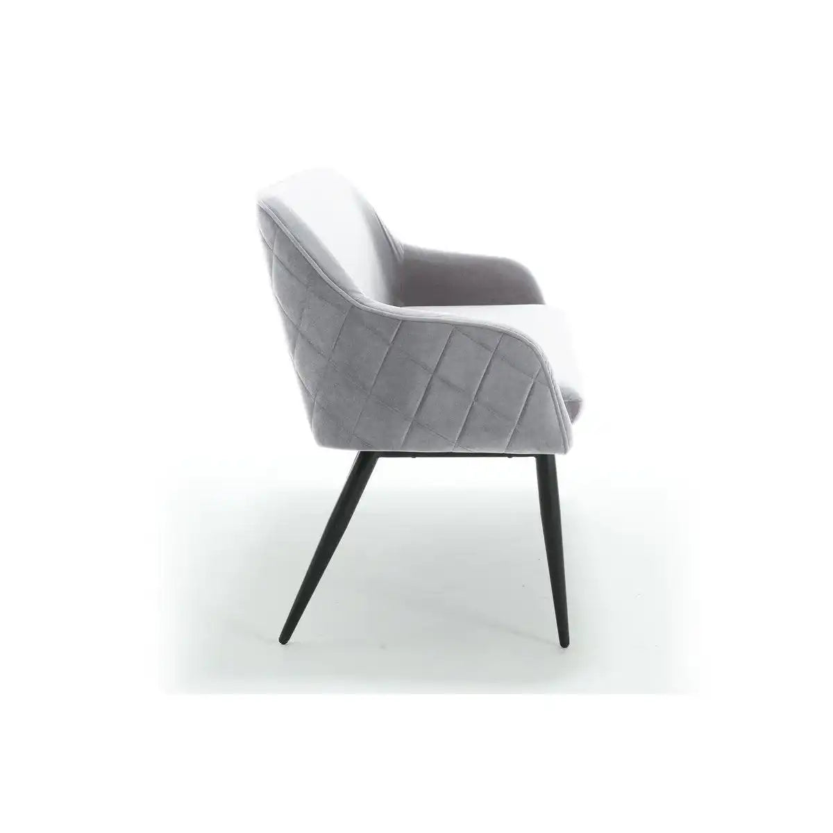 Sitzbank 160 cm Samt Grau - HomeDesign Knaus