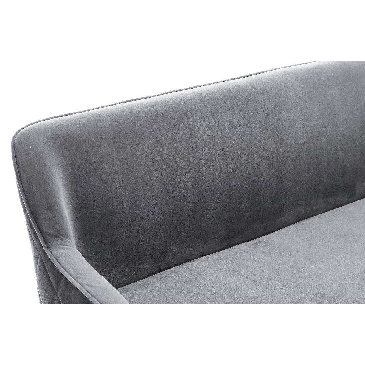 Sitzbank 160 cm Samt Grau - HomeDesign Knaus