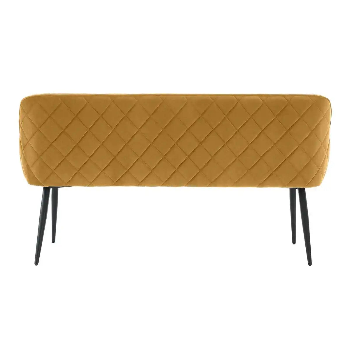 Sitzbank 160 cm Samt Senfgelb - HomeDesign Knaus