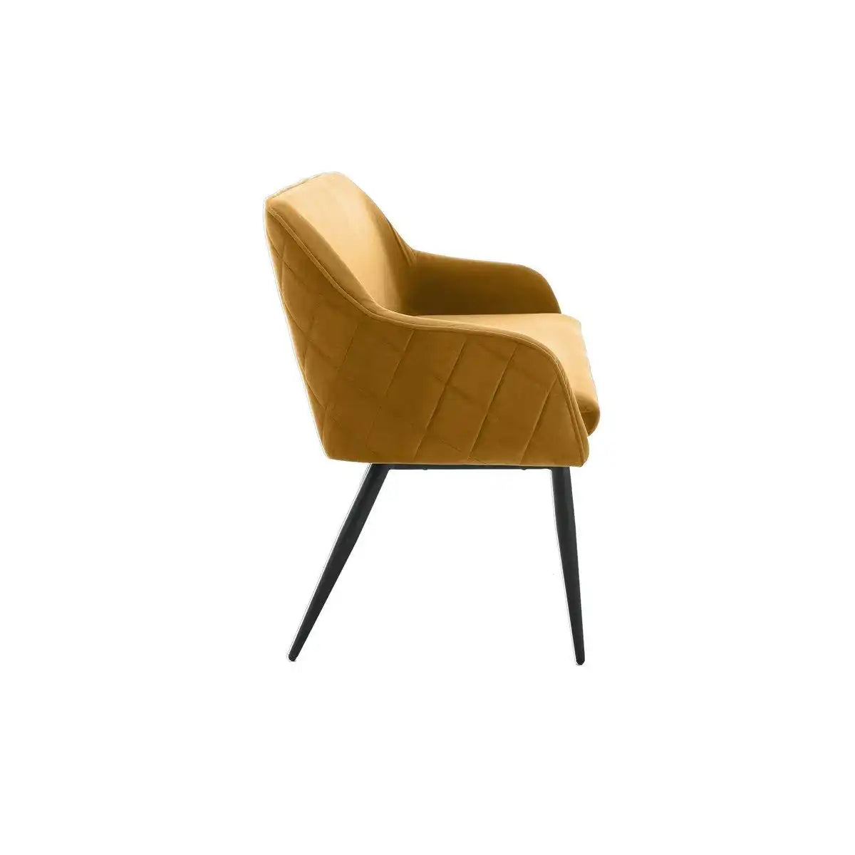 Sitzbank 160 cm Samt Senfgelb - HomeDesign Knaus