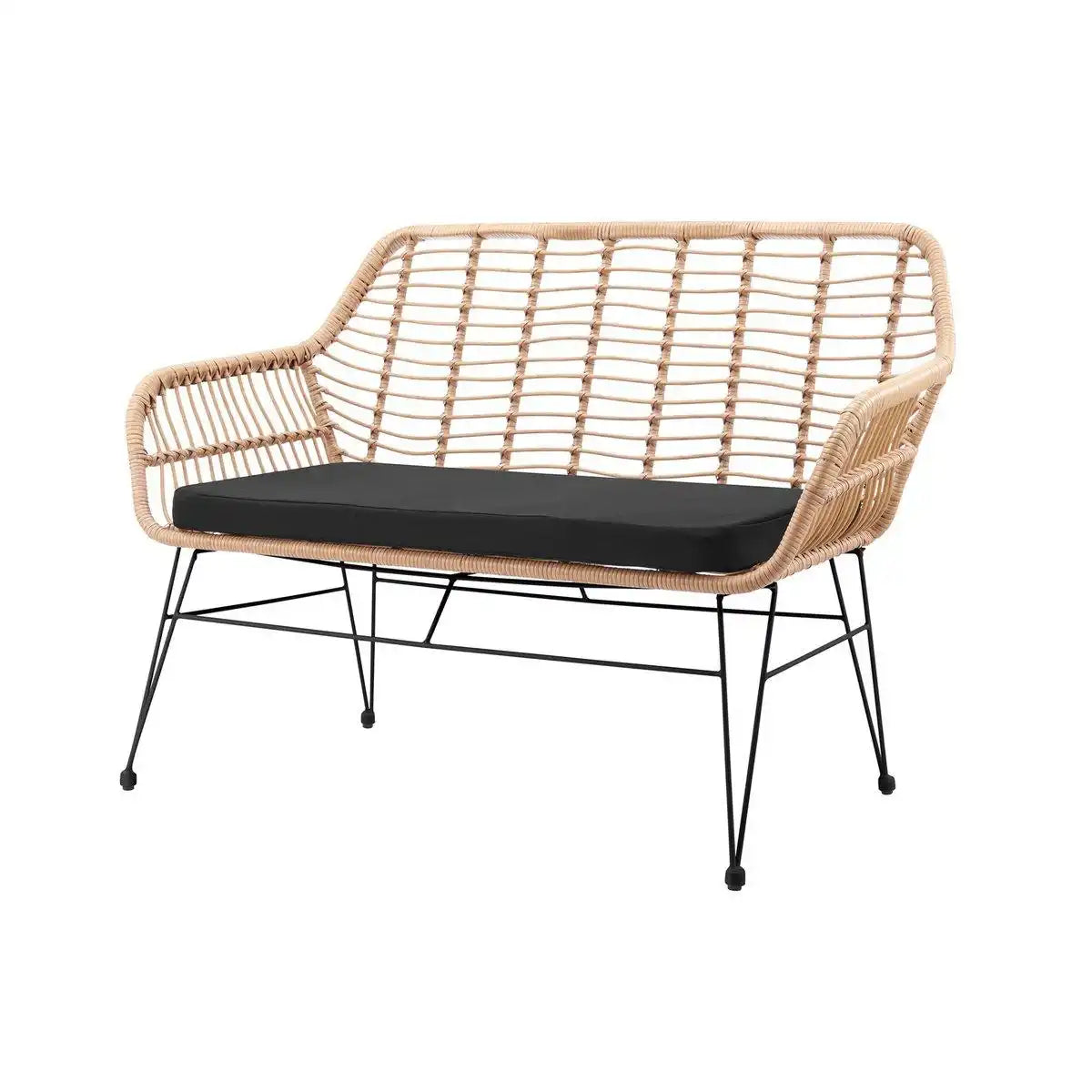 Sitzbank Rattanoptik natur - HomeDesign Knaus