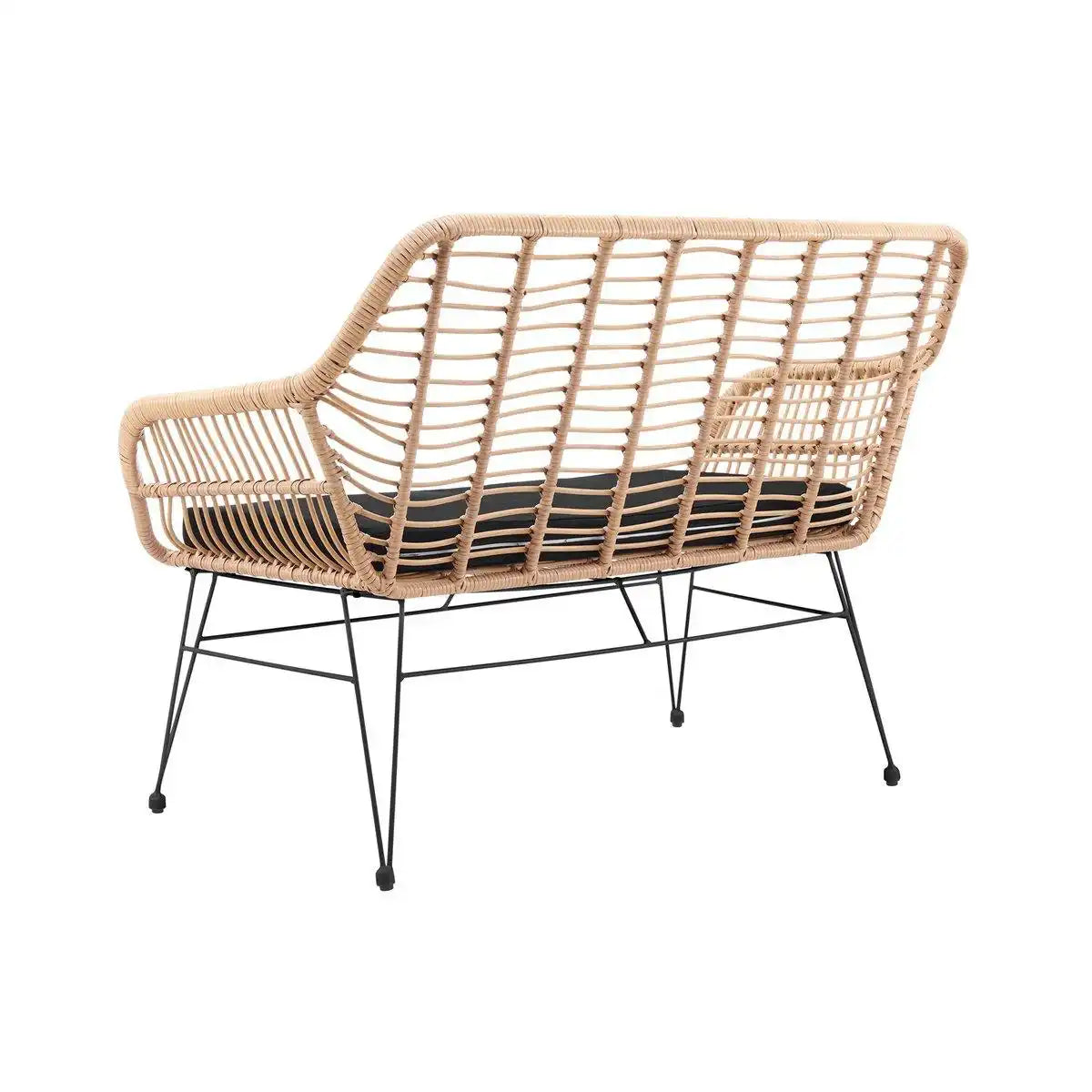 Sitzbank Rattanoptik natur - HomeDesign Knaus