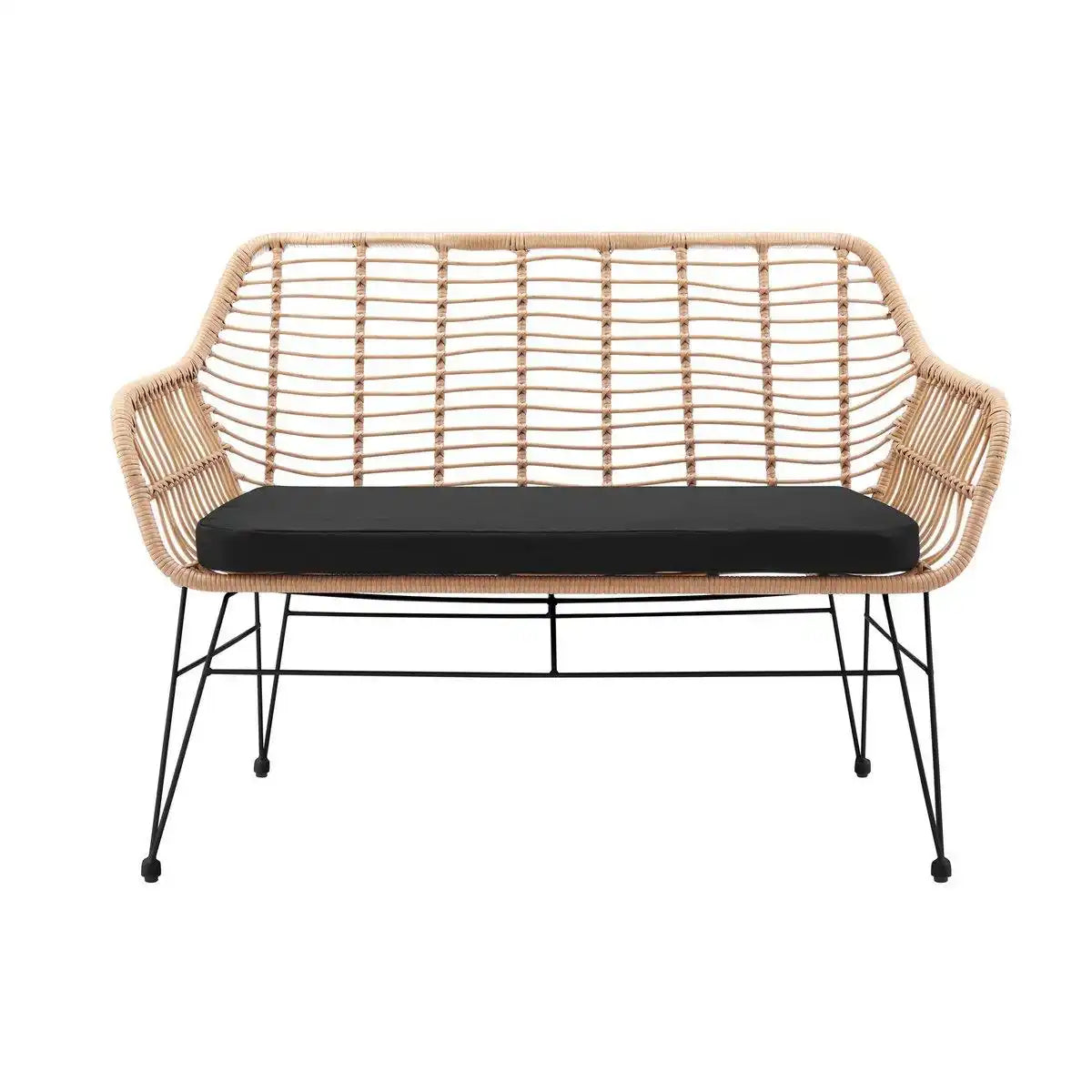 Sitzbank Rattanoptik natur - HomeDesign Knaus