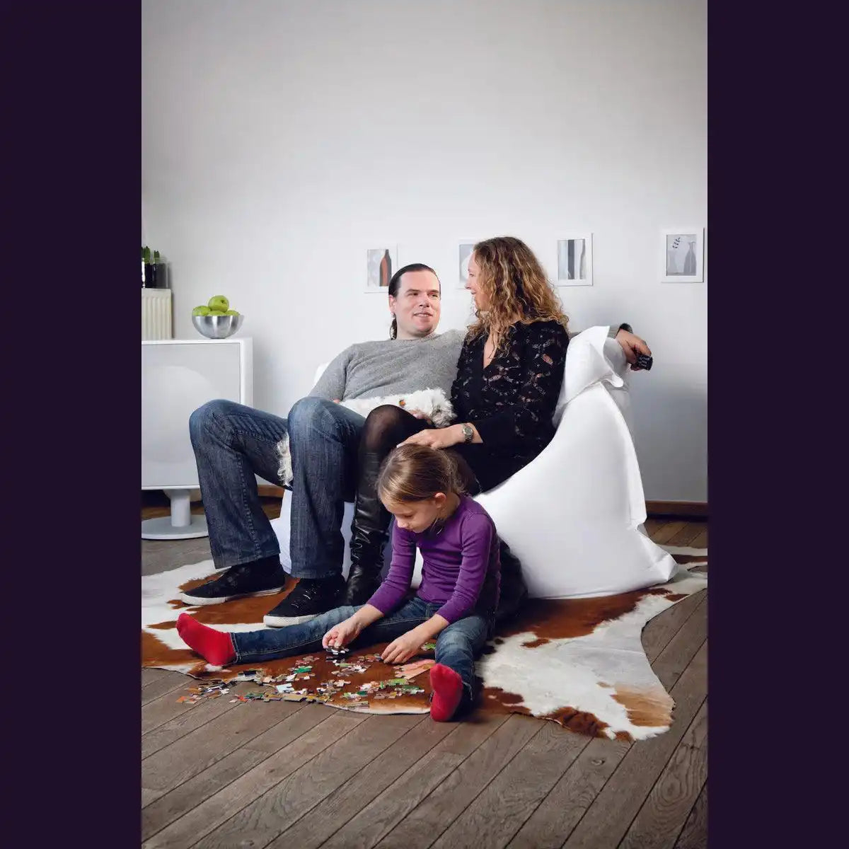 SITZBEUTEL - weiß - HomeDesign Knaus