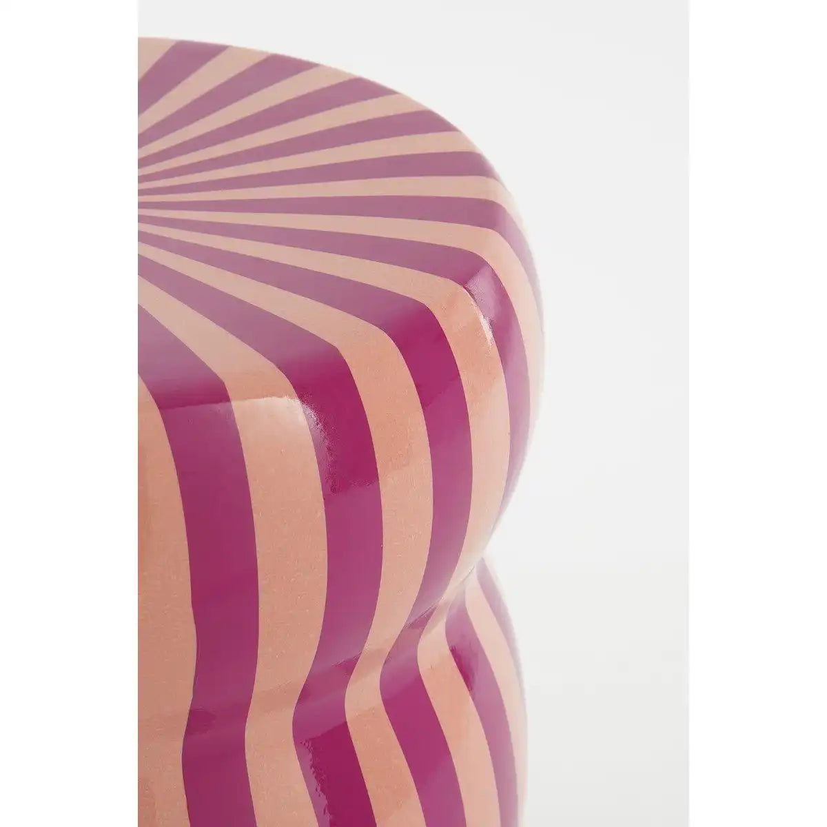 Skipper Beistelltisch – H44 x Ø32 cm – Keramik – Lila - HomeDesign Knaus