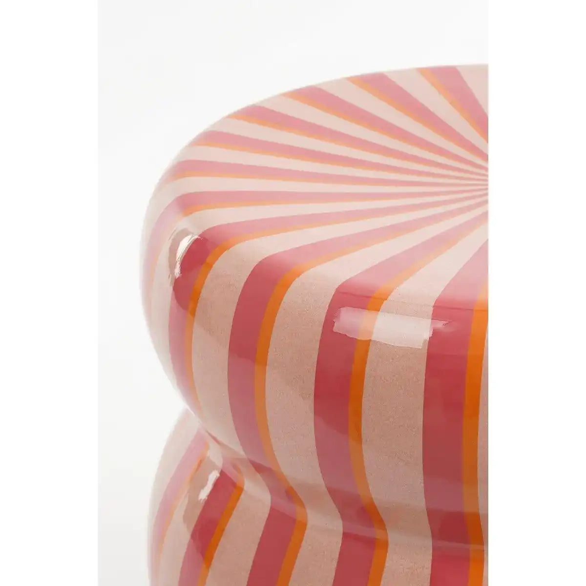 Skipper -Seitentisch - H44 x Ø32 cm - Keramik - Pink, Orange - HomeDesign Knaus