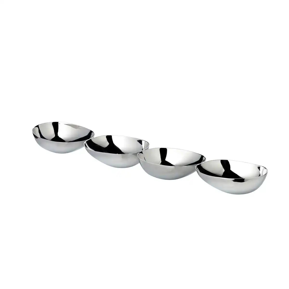 Snackschale 4-Fach Luma (L 38 cm), Edelstahl hochglanzpoliert - HomeDesign Knaus