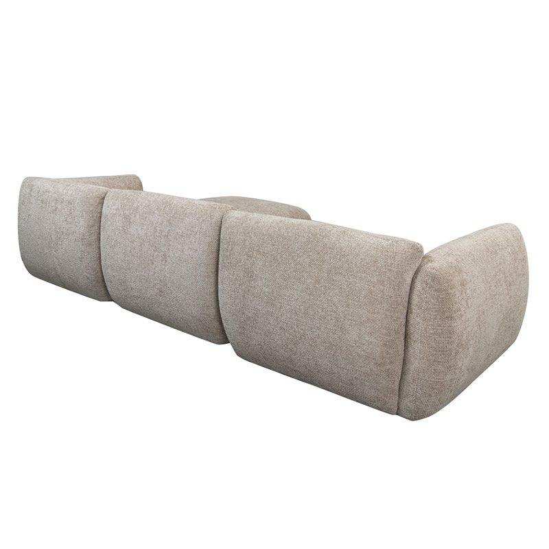 Sofa Amsterdam 4-Sitzer + Ottomane Latte - HomeDesign Knaus