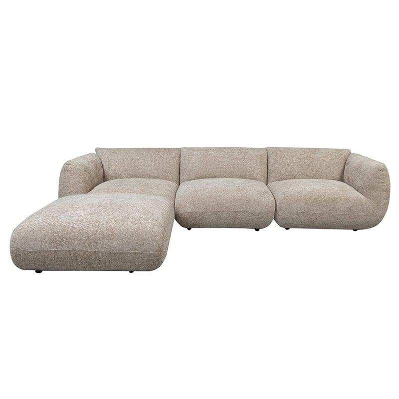 Sofa Amsterdam 4-Sitzer + Ottomane Latte - HomeDesign Knaus