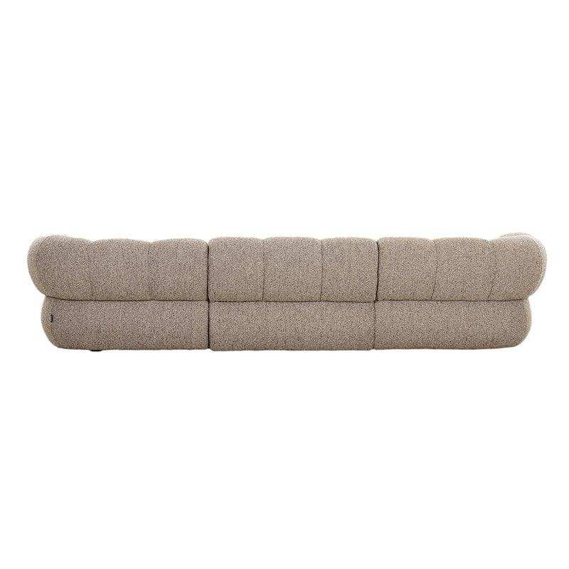 Sofa New York 4-Sitzer (rechte Lounge) Sand Boucle - HomeDesign Knaus