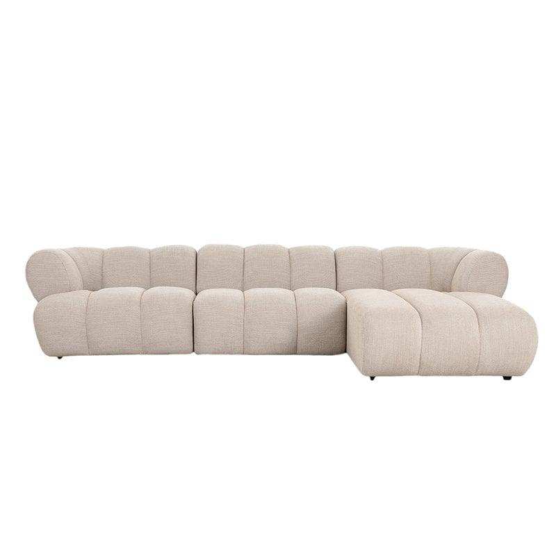 Sofa New York 4-Sitzer (Right Lounge) Beige - HomeDesign Knaus