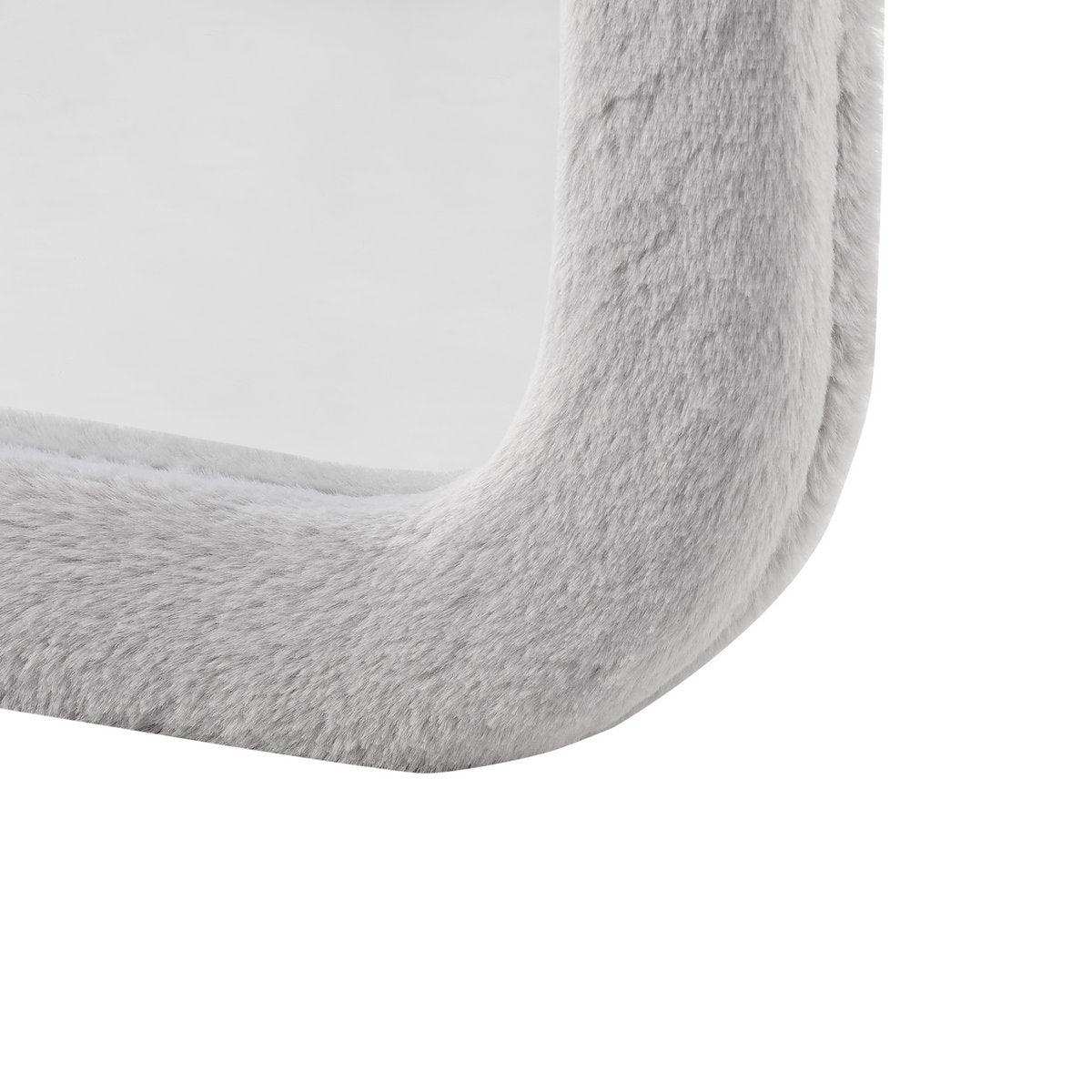 Spiegel Kunstfell Hellgrau 60x160 cm - HomeDesign Knaus