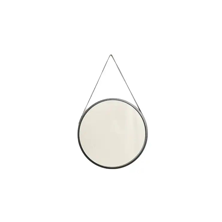 Spiegel - Rund - Metall - Schwarz - 50x2,5x50cm - HomeDesign Knaus