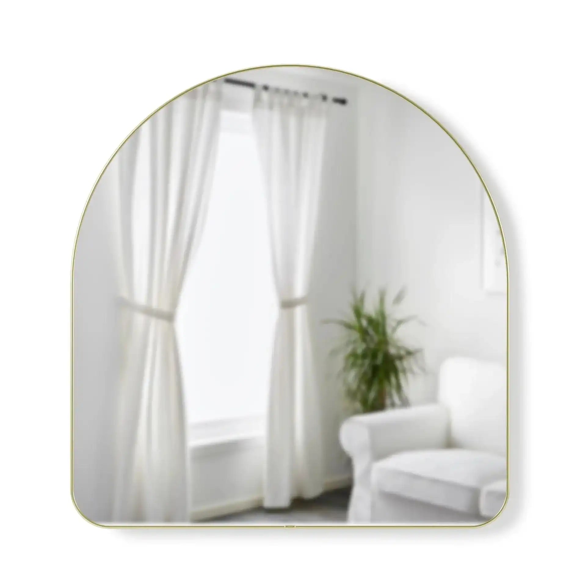 Spiegel Wandspiegel Bogen Spiegel Messing - HomeDesign Knaus