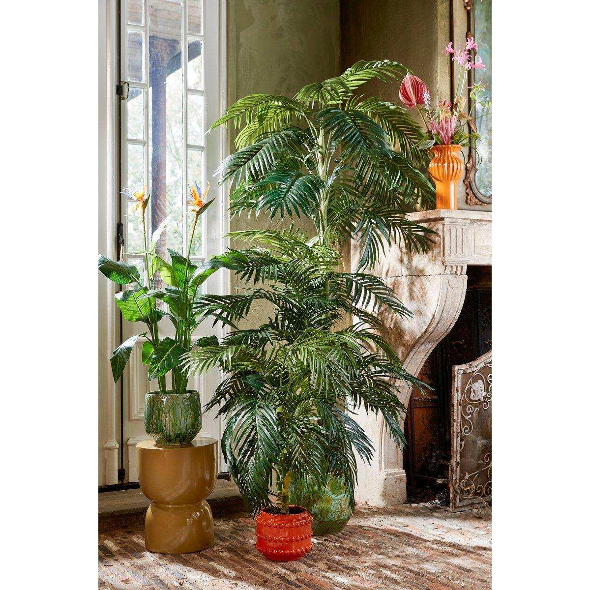 Stage Beistelltisch – H45 x Ø35 cm – Zement – Gelb - HomeDesign Knaus