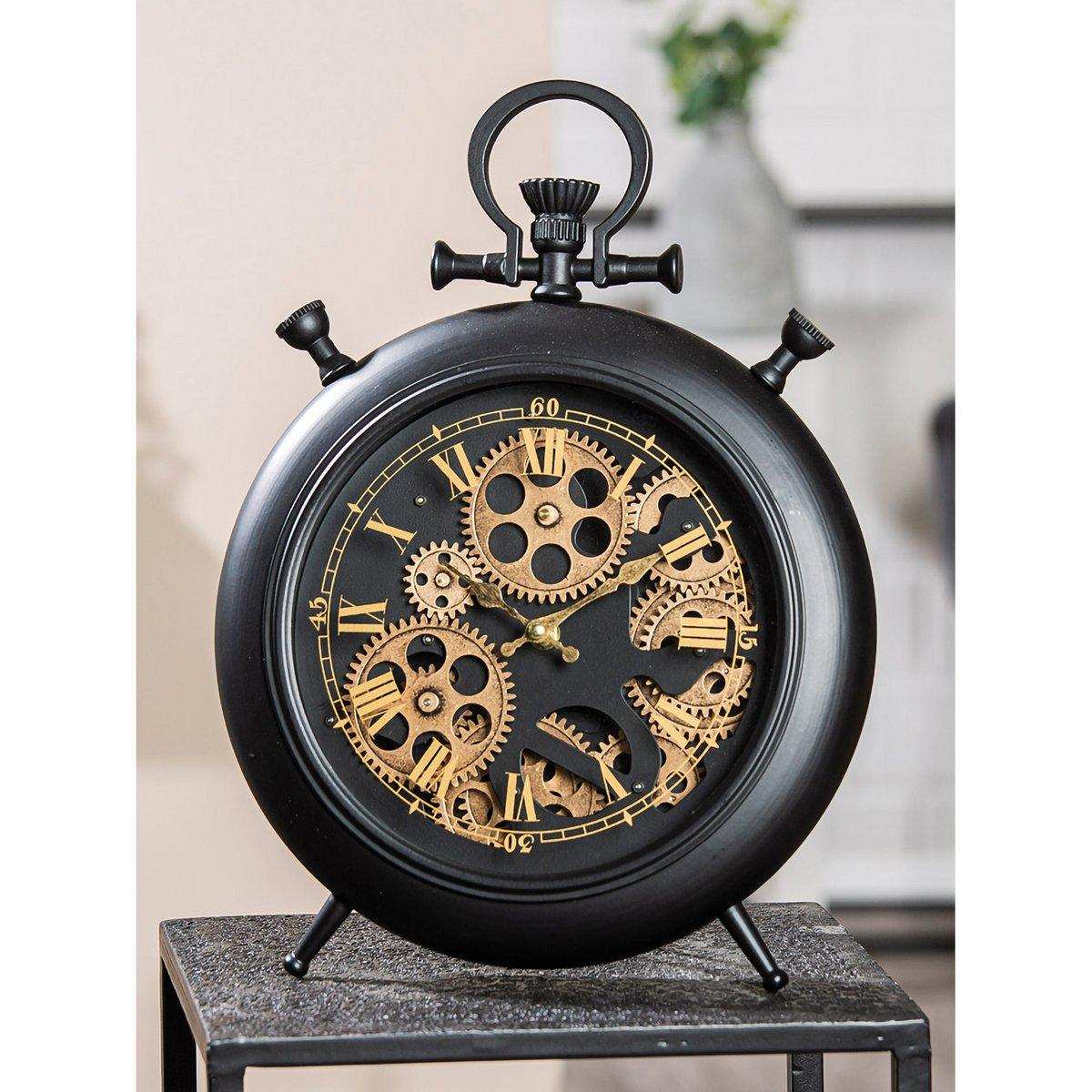 Stand-/ Tischuhr; Wanduhr rund Torno H.38 cm - HomeDesign Knaus