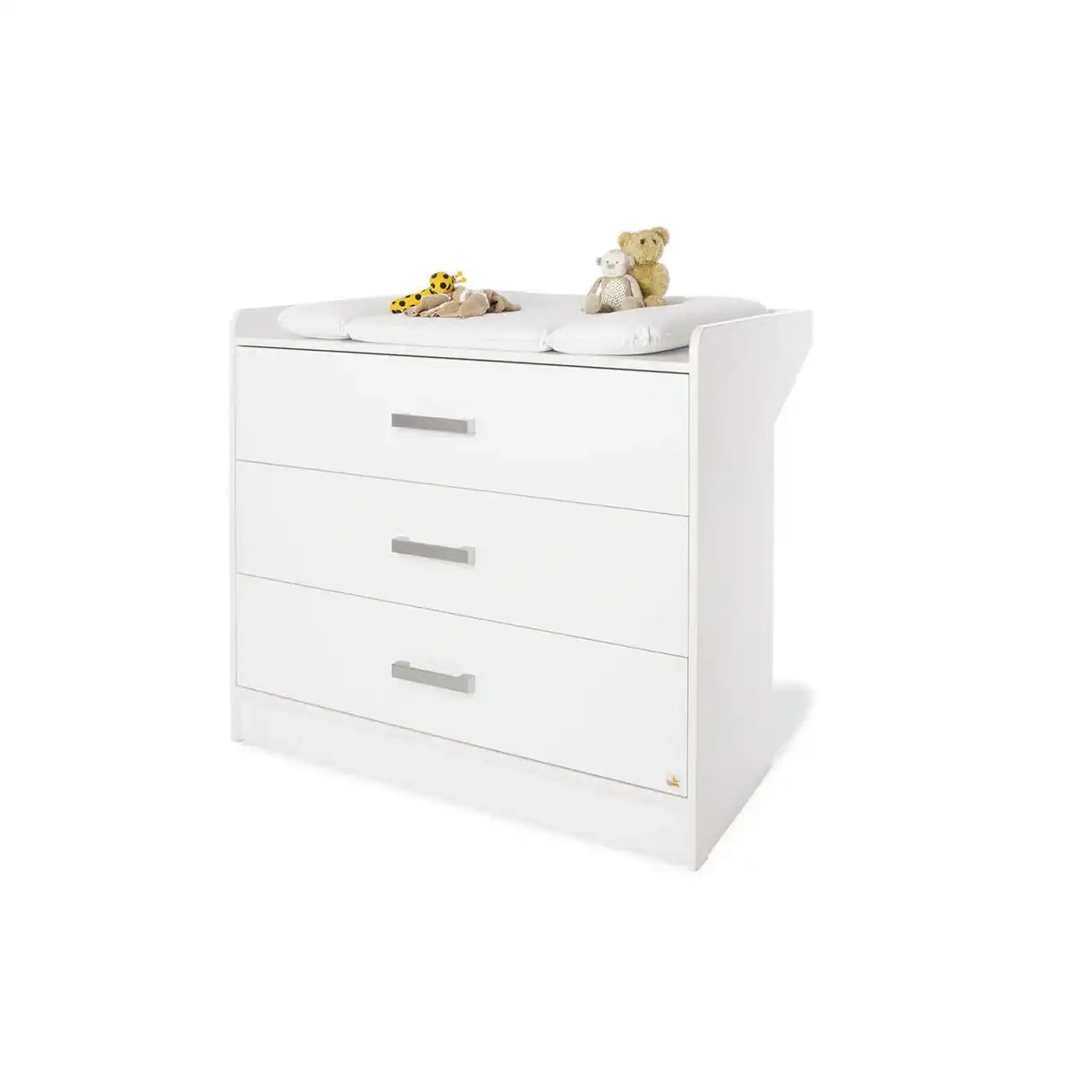 Starterset 'Hilda &Viktoria' breit, weiß2-teilig: Hausbett, breite Wickelkommode - HomeDesign Knaus