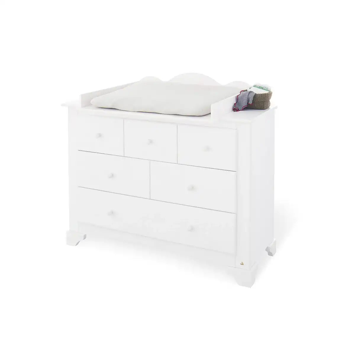 Starterset 'Pino' breit
2-teilig: Kinderbett, breite Wickelkommode - HomeDesign Knaus