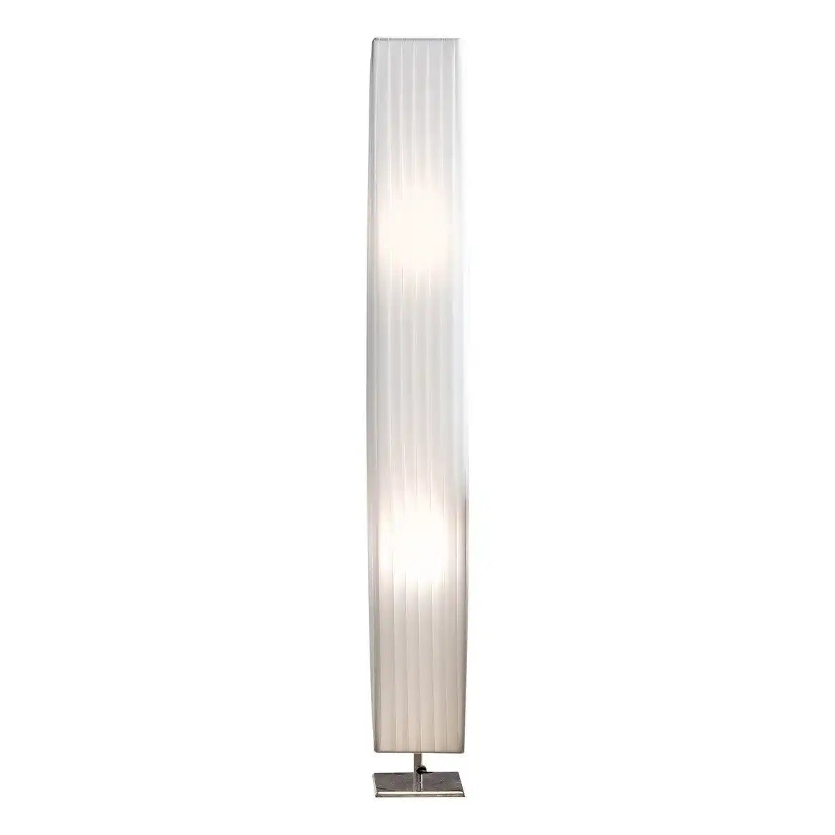 Stehlampe 120 cm eckig weiß, chrom - HomeDesign Knaus