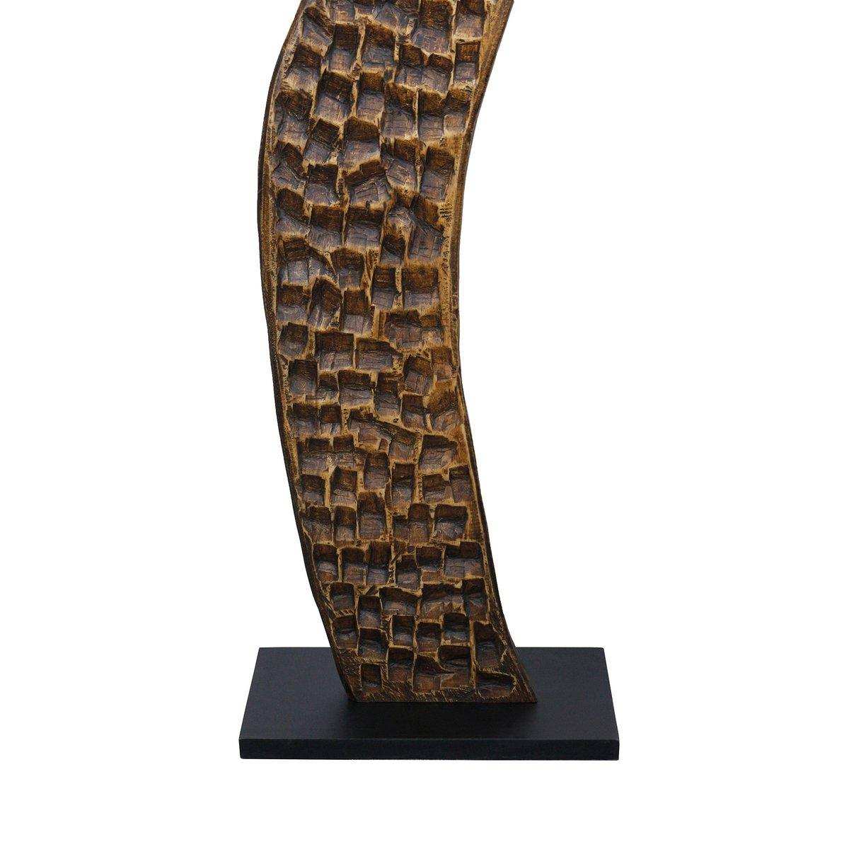 Stehleuchte Akazie/Leinen Natur 171 cm - HomeDesign Knaus