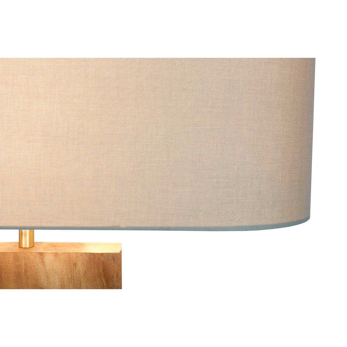 Stehleuchte Akazie/Leinen Natur 171 cm - HomeDesign Knaus