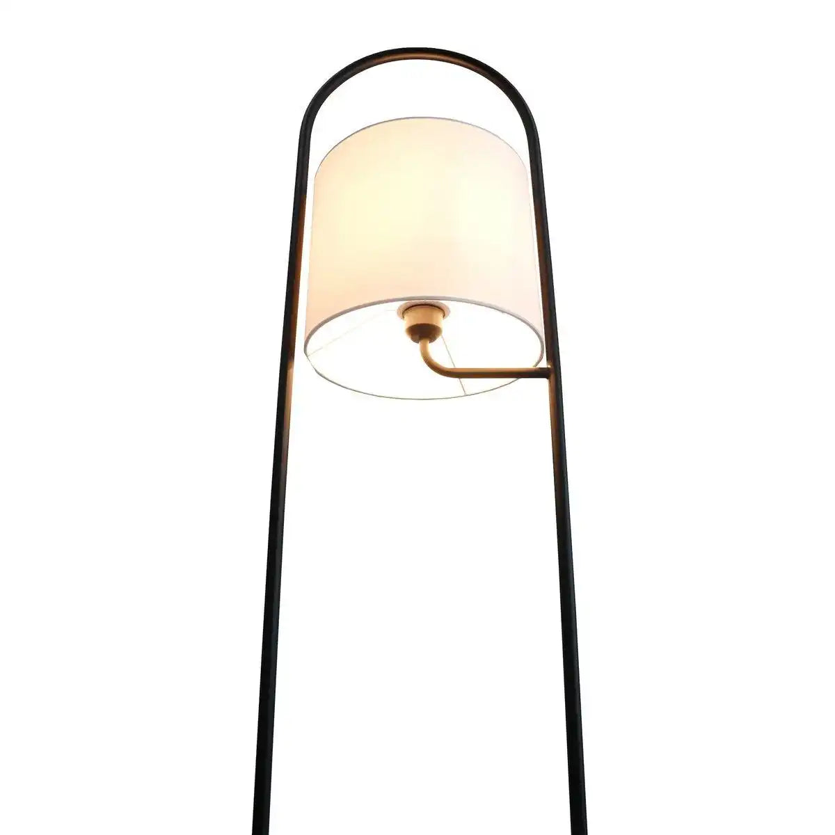 Stehleuchte Akazienholz Natur/Weiß 153 cm - HomeDesign Knaus