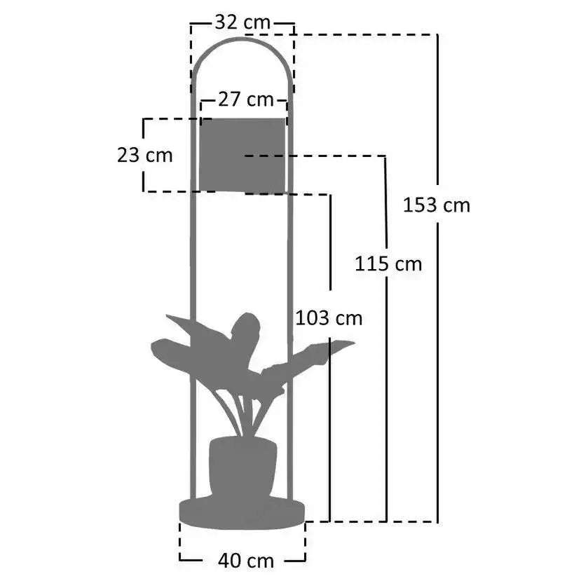 Stehleuchte Akazienholz Natur/Weiß 153 cm - HomeDesign Knaus
