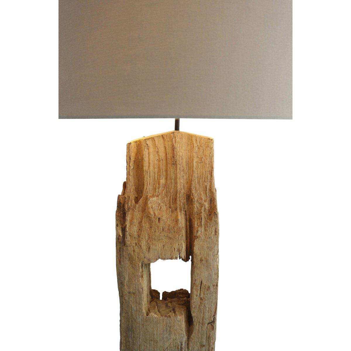 Stehleuchte Treibholz Antikweiß 175 cm - HomeDesign Knaus