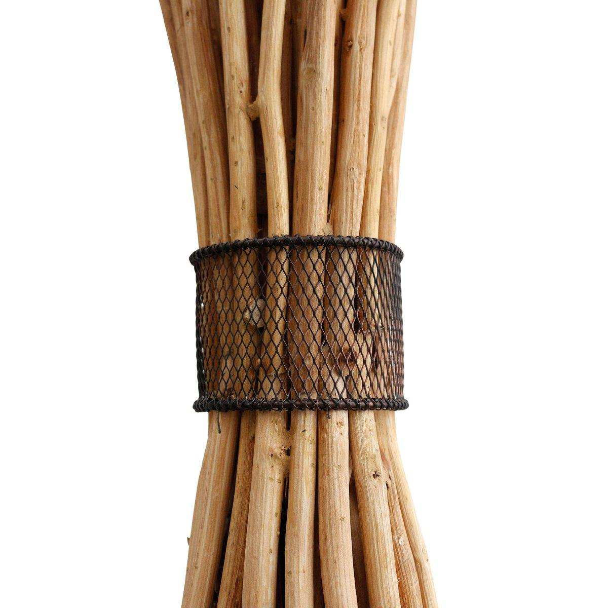 Stehleuchte Treibholz Natur/Schwarz 149 cm - HomeDesign Knaus