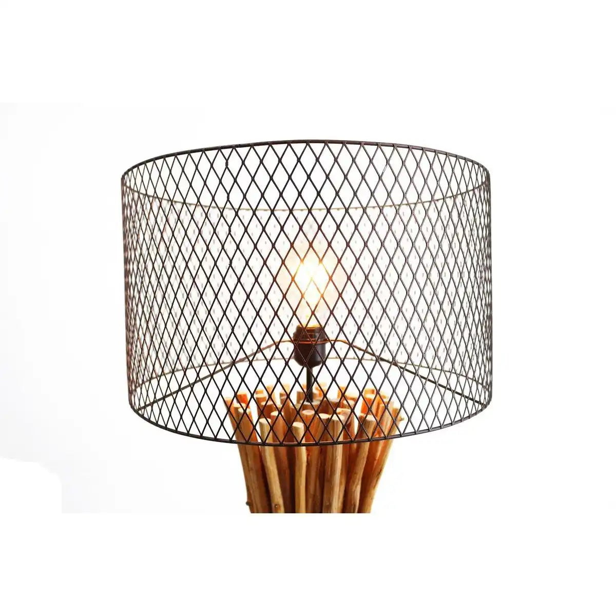 Stehleuchte Treibholz Natur/Schwarz 149 cm - HomeDesign Knaus