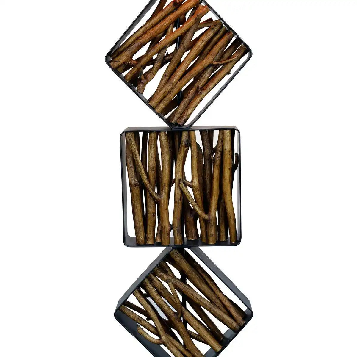 Stehleuchte Treibholz Natur/Schwarz 155 cm - HomeDesign Knaus