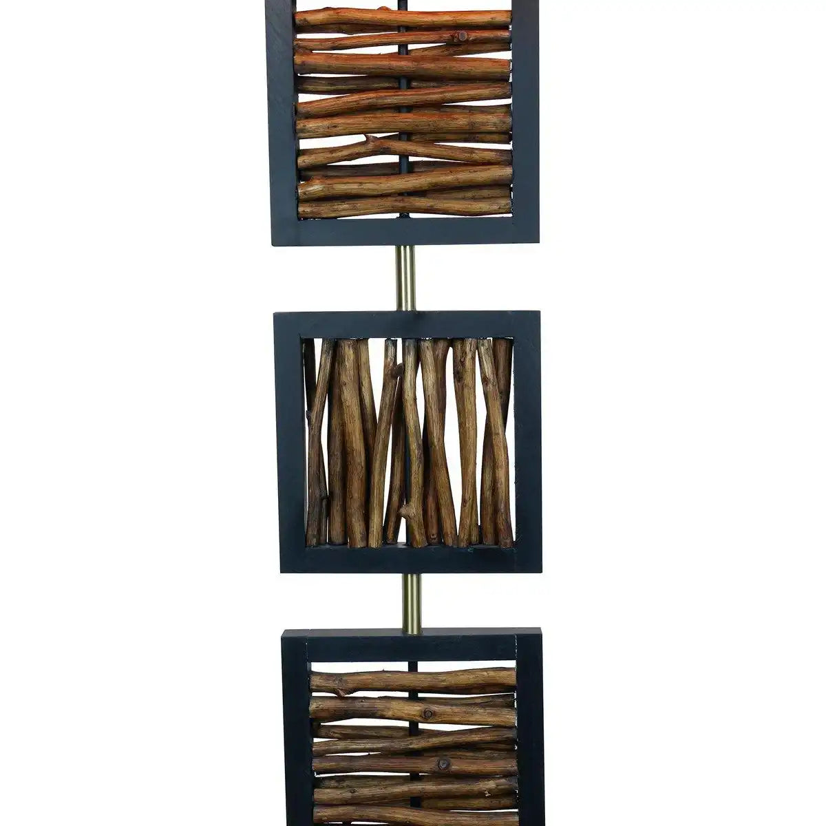 Stehleuchte Treibholz Natur/Schwarz 163 cm - HomeDesign Knaus