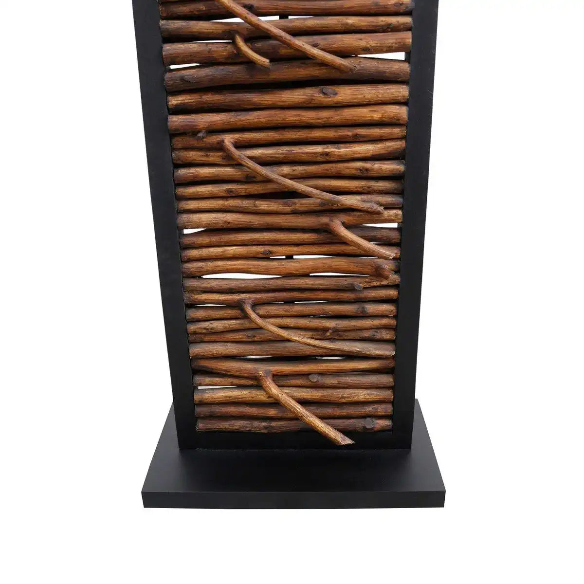 Stehleuchte Treibholz Natur/Schwarz 163 cm - HomeDesign Knaus
