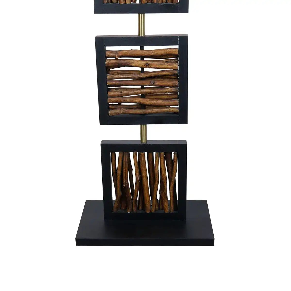 Stehleuchte Treibholz Natur/Schwarz 163 cm - HomeDesign Knaus