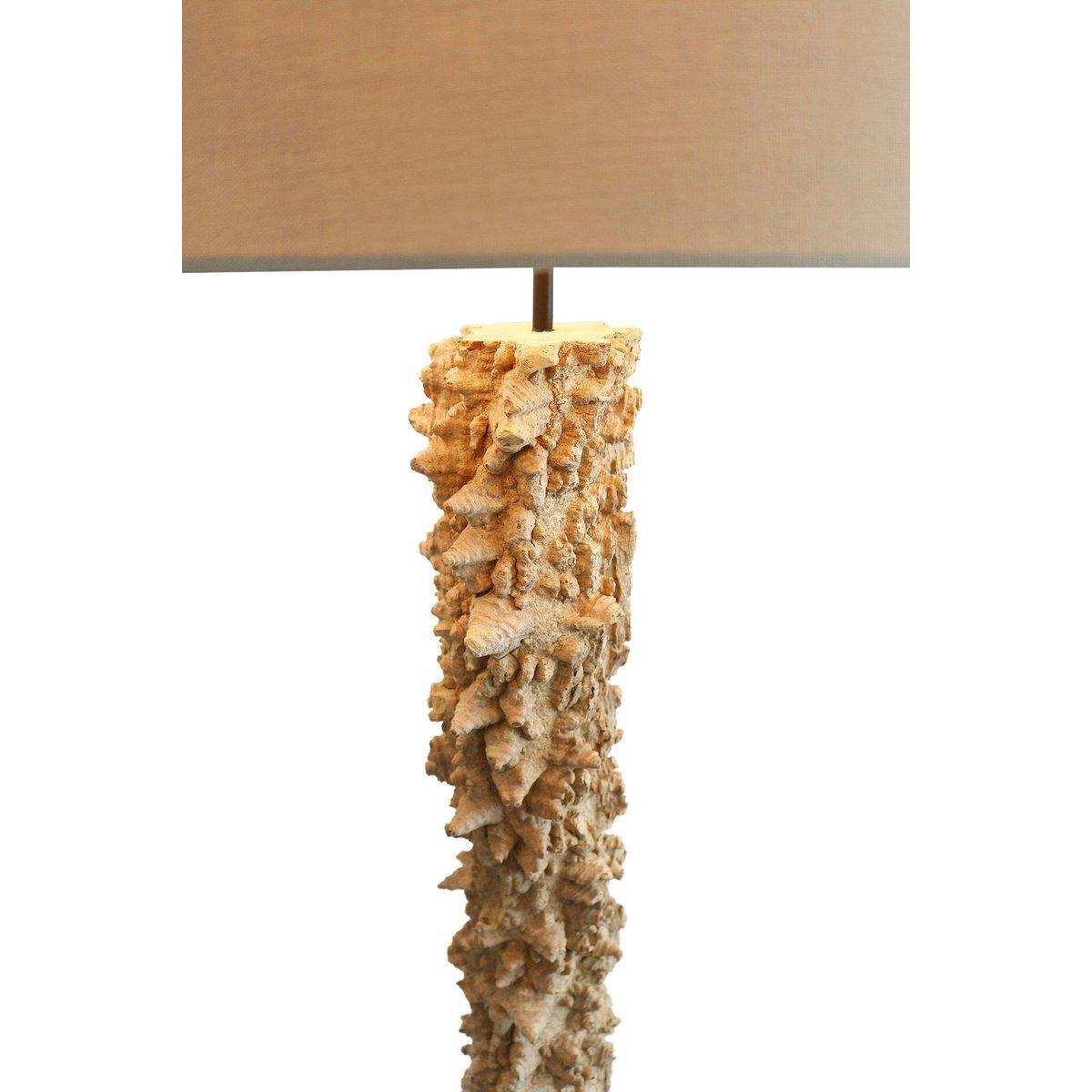 Stehleuchte Treibholz Natur/Weiß 150 cm - HomeDesign Knaus