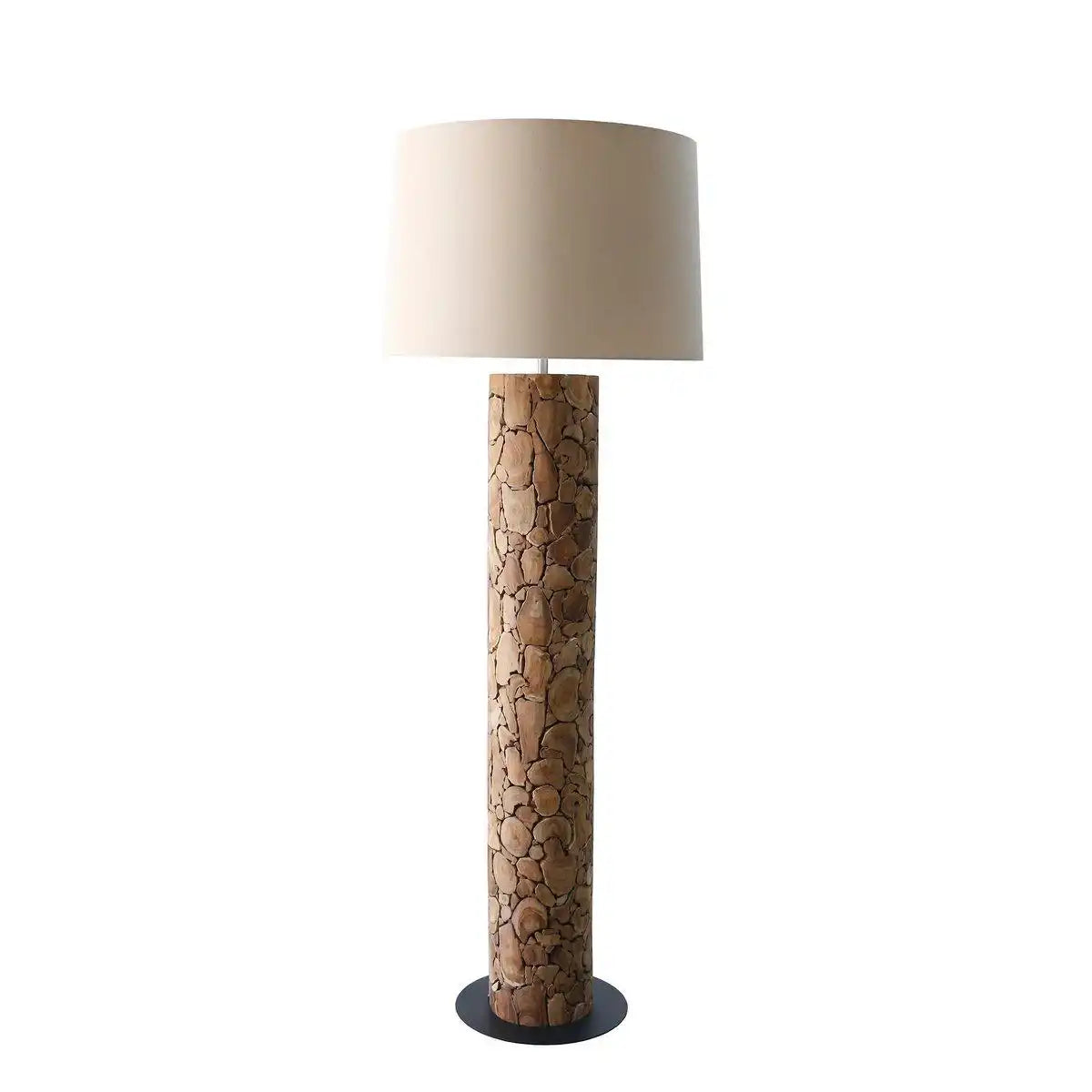 Stehleuchte Treibholz Natur/Weiß 170 cm - HomeDesign Knaus