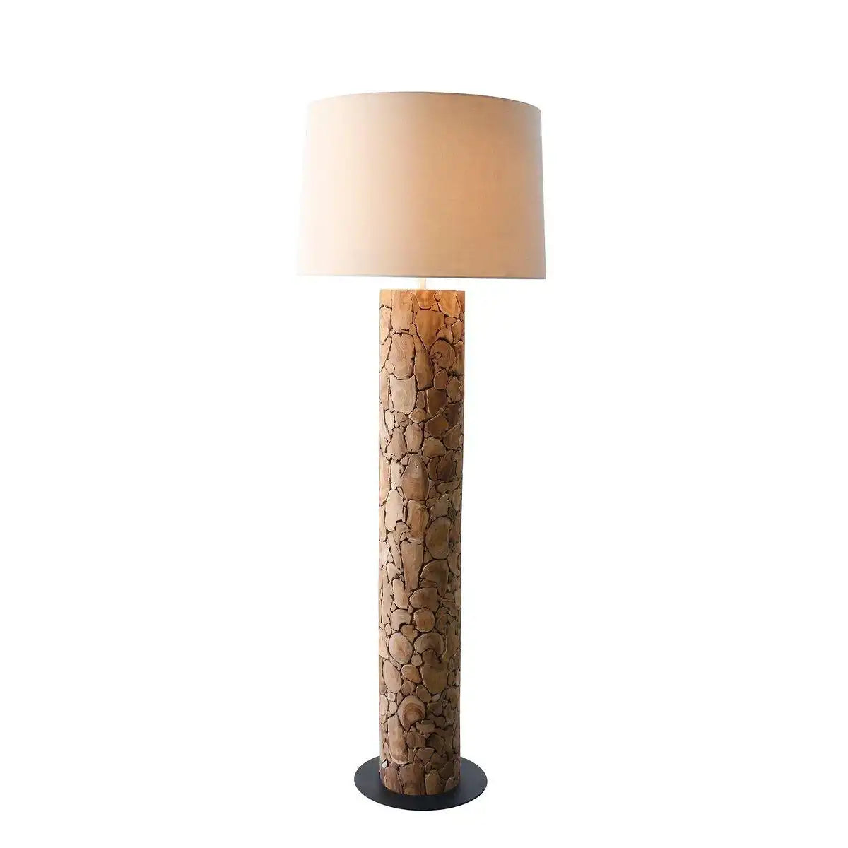 Stehleuchte Treibholz Natur/Weiß 170 cm - HomeDesign Knaus