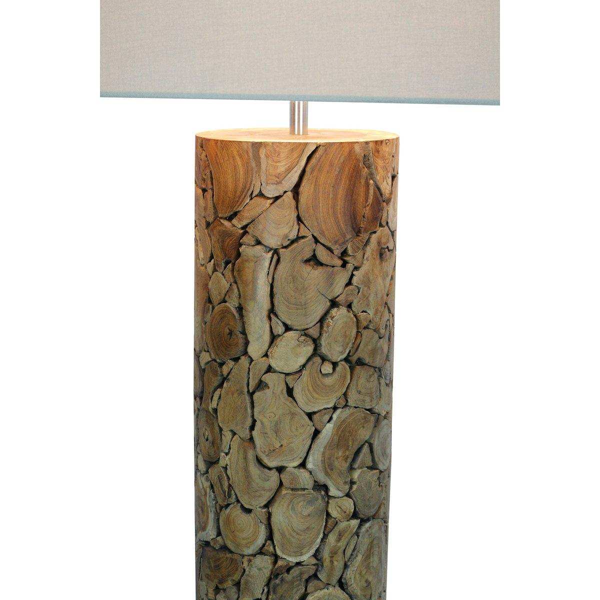 Stehleuchte Treibholz Natur/Weiß 170 cm - HomeDesign Knaus