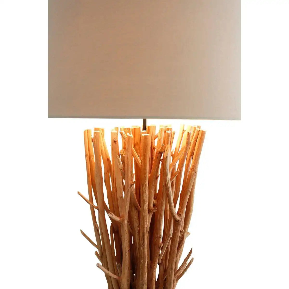 Stehleuchte Treibholz Natur/Weiß 175 cm - HomeDesign Knaus