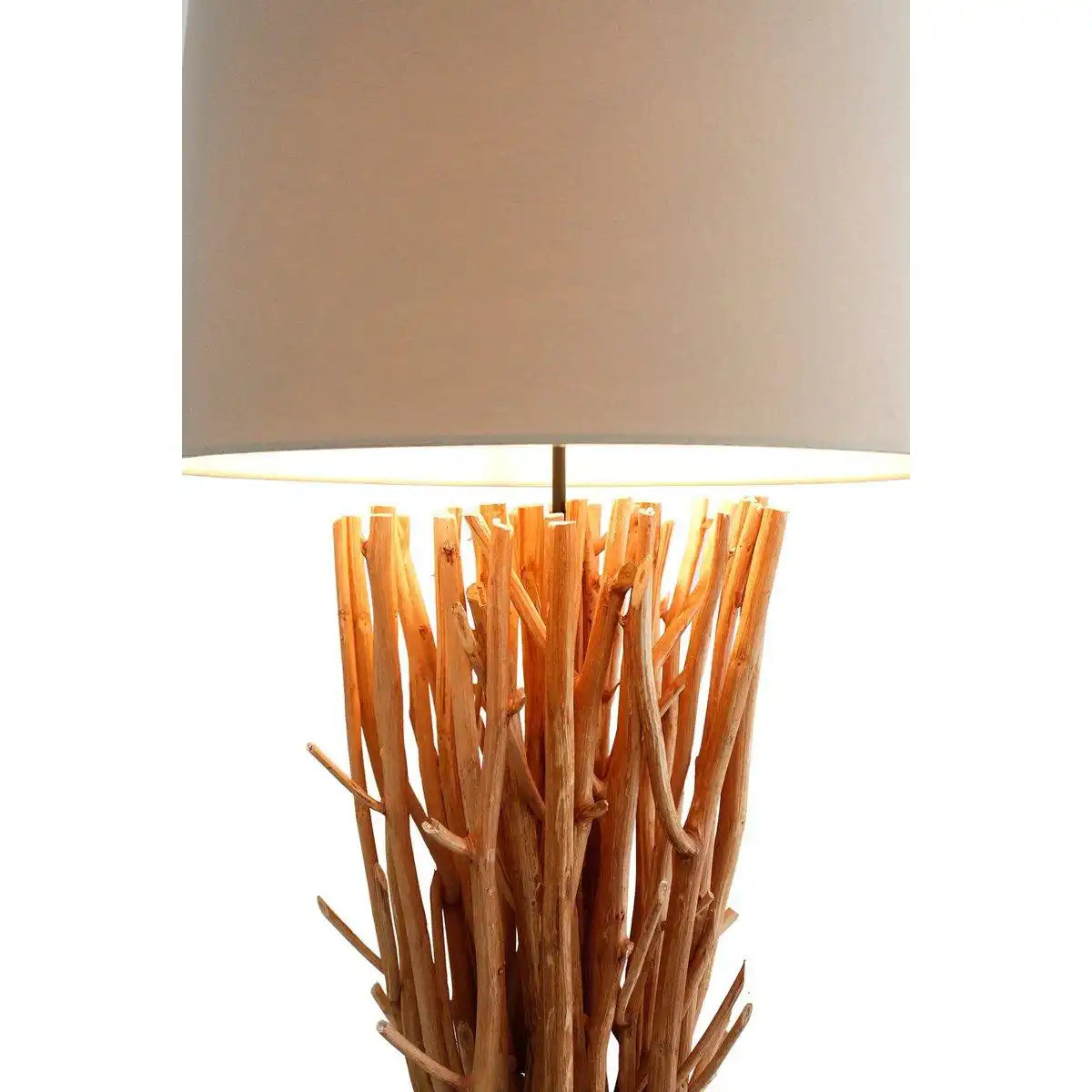 Stehleuchte Treibholz Natur/Weiß 175 cm - HomeDesign Knaus