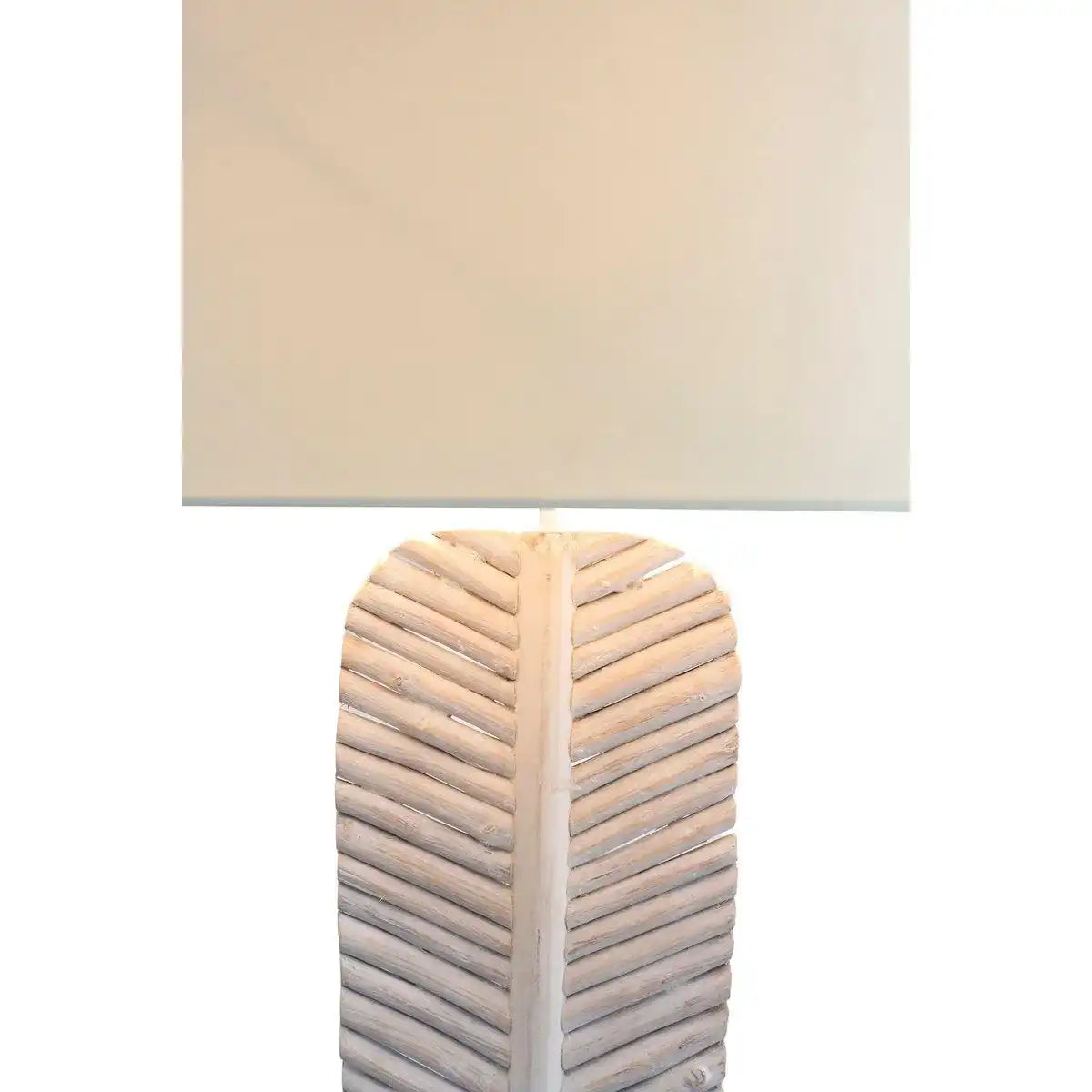 Stehleuchte Treibholz Weiß 175 cm - HomeDesign Knaus